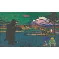 thumbnail image 3 of Wassily Kandinsky 14x10 Black Modern Framed Museum Art Print Titled - The Bear (1907), 3 of 5