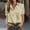 Yellow, variant on QUNYINEY Short Sleeve Summer Button Down Shirts for Women Collared Boho Casual Blouses Loose Women's Blouses