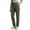 #01 Army Green 【Mix & Match: Stock Up on Your Favorite Colors】, variant on Plus Size Women's Solid Color Multi Pocket Logger Pants, Button Zip Fly Straight Ankle Length Twill Trousers, Soft Breathable Workwear Bottoms for Daily Errands Office | TruHer,Gray 2XL