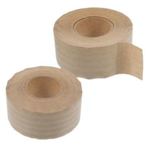 UPGRATOR 2 Rolls Brown Kraft Paper Water Activated Tape for Artwork Fixation and Sealing Boxes 19.7x2.4x0.04in