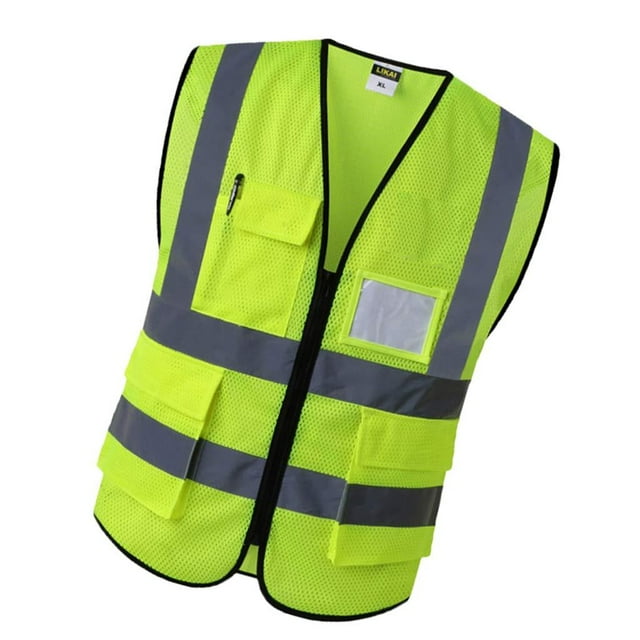 Chaleco de Seguridad de Visibilidad, , 3 Tamaños, 2 Colores para Elegir - Amarillo m XL Amarillo DYNWAVEMX Chaleco reflector