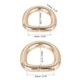 thumbnail image 2 of Unique Bargains Metal D Ring 16mm 20mm D-Rings Buckle Gold Tone, Total 12 Pack, 2 of 5