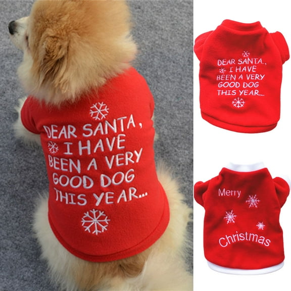 Zhaomeidaxi Dog Cloak Pet Winter Clothes Christmas Coat Cute and Warm Dog Costumes