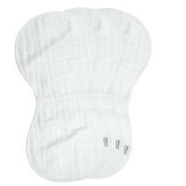 green sprouts Organic Cotton Muslin Burp Cloths(3pk)-White Set
