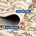thumbnail image 5 of Scalloped Edge Floral Area Rug – Pastel Botanical Print, Vintage-Inspired Washable Carpet for Living Room, Bedroom, or Nursery, 5 of 11