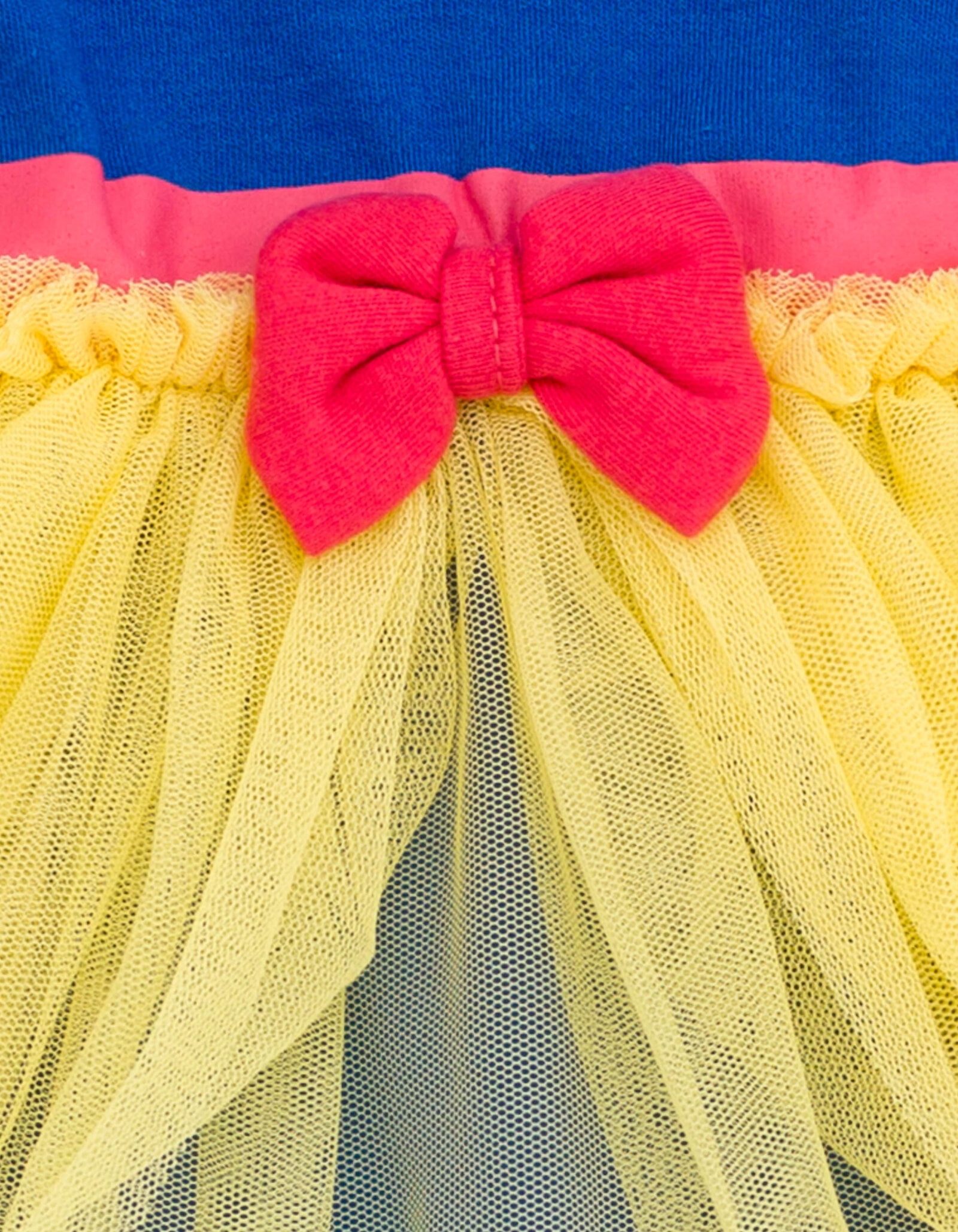 Disney Princess Snow White Cosplay Bodysuit With Skirt Overlay & Headband Newborn to Infant