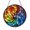 Acrylic 3.5 Inch, variant on Rainbow Bloom Glass Panel Window Hanging Lively Floral Accent