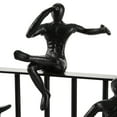 thumbnail image 4 of DecMode 14"W, 11"H Metal Contemporary People Sculpture, Black, 4 of 6