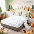 thumbnail image 5 of Erosebridal Fox Twin Bedding for Boys Girls, Sleepy Clouds Bedding Comforter Set, Stars Reversible 7-Piece, 5 of 6