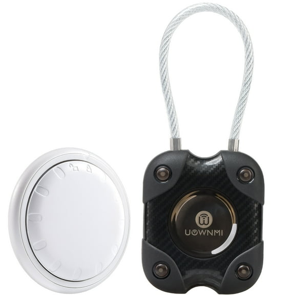 UOWNMI Key Finder,  Works with Apple Find My (iOS Only), 1PCS Luggage Tracker with 1PCS Waterproof Tracker Holder, Air Tracker for Suitcases, Wallets, Backpack, Handbag,  Full Cover