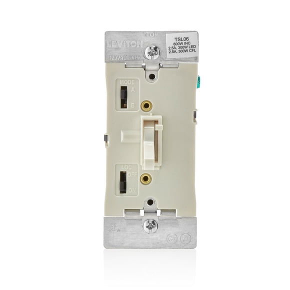 Interruptor regulador Leviton TSL06-1LT, LED con palanca deslizante, 300 W