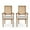 Light Gray, variant on Noble House Aisenbrey Indoor French Fabric Dining Chair, Set of 2, Beige, Natural