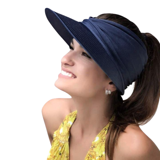 Visera Turbante Mujer Sombrero Playa Gorro Protección Uv