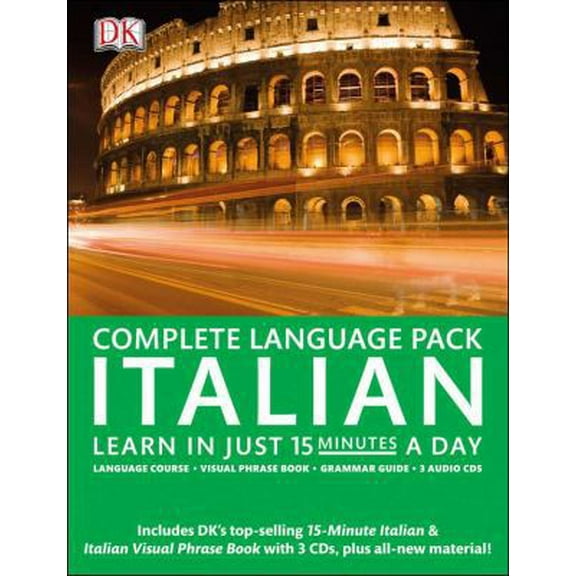 Pre-Owned Complete Italian Pack: Learn in Just 15 Minutes a Day [With Audio CDs] (Paperback) 0756692407 9780756692407
