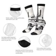 thumbnail image 3 of KLL Vintage Cactus Pickup Print Cool Socks Men's Women's Crew Socks Funny Crazy Novelty Stockings, 3 of 6