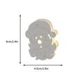 thumbnail image 3 of Xihbxyly Luces Led Navideñas de Madera con Forma de Copo de Nieve, Diseño de Casa Ahuecada, Funciona con Pilas, Ambiente Cálido, Decoración para Fiestas, Uso Interior y Exterior, Dormitorio o Boda, 1, 3 of 3