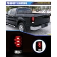 thumbnail image 5 of 1 Pair LED Tail Lights Compatible with 2004 2005 2006 2007 2008 Ford F-150 Styleside Model,Sequential Turn Signal Rear Lights,Glossy Black & Clear Lens, 5 of 10