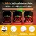 thumbnail image 5 of UPONRAY Pumpkin Neon Signs, 14.1"*12.4" Dimmable & USB-Powered LED Neon Light, Stylish Wall Decor for Halloween Party, Home, Bar, Shop, Haunted House, 5 of 11