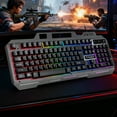 thumbnail image 3 of Gaming Keyboard, Mechanical Keyboard, Wired Keyboard, Waterproof, Ultra Sensitive & Quiet Response,Mixed Light Effect Gaming Backlit Keyboard for PC/Mac Gamers, Black, 3 of 12