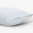 thumbnail image 5 of Mainstays Kids 100% Cotton Percale Bed Sheet Set, Twin, Aqua Stripe, 3 Pieces, 5 of 7