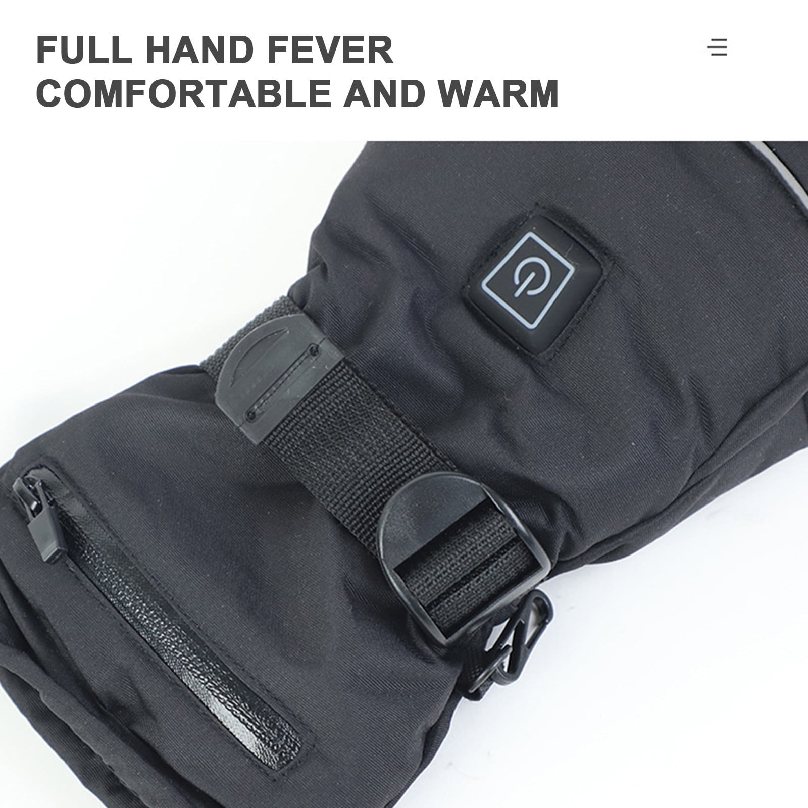 Dwaogom Heated Glove Liners for Men Women, Patchwork Rechargeable Five-finger Heating Gloves Sports Ski Riding Warm Gloves