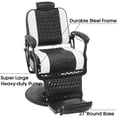 thumbnail image 5 of BarberPub Vintage Barber Chair Reclining Salon Beauty Spa Chair Styling Equipment 9216, 5 of 8