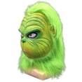 thumbnail image 1 of Máscara Grinch para cosplay, Halloween, carnaval, pascua, látex, talla única, 1 of 1