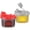 Gray - Red, variant on SIGNORA WARE 6.5 oz Oil and Vinegar Dispenser Set 2 Pack Leakproof Gray & Red