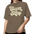 thumbnail image 2 of Smartprints Bloom & Shine Retro Women's T-Shirt Brown Savana, Cotton, M, 2 of 4