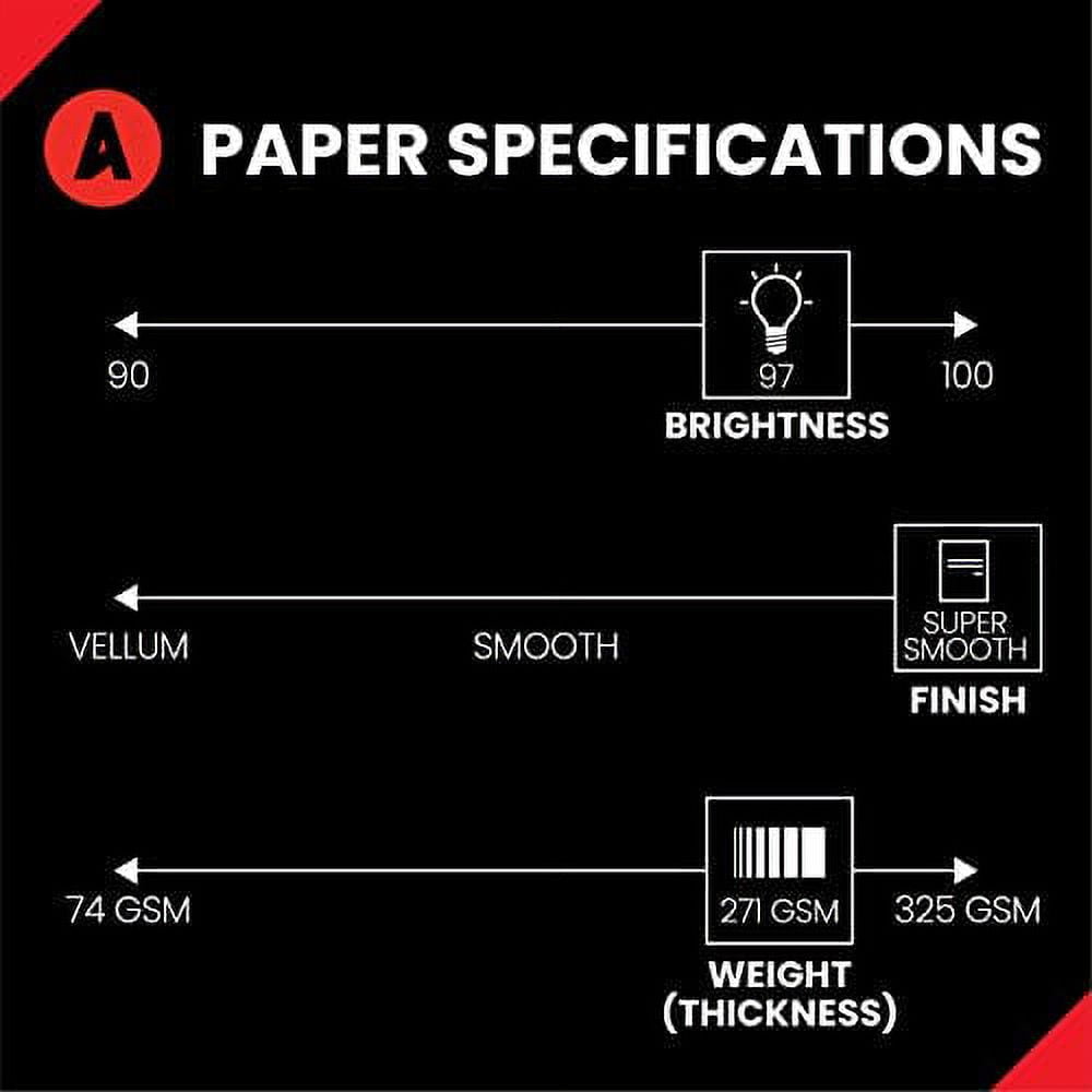 Accent Opaque Cream-Colored 11” x 17” Cardstock Paper, 100lb, 271gsm – 700 Sheets (4 Reams) – Premium Super Smooth Heavy Cardstock, Warm White Printer Paper for Ink Heavy Projects – 121918C