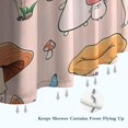 thumbnail image 6 of Pink Mushroom Cartoon Light Pattern Shower Curtain 84"x72" ,Bathroom Decorative Shower Curtains Set with 12 Hooks,Modern Waterproof Washable Shower Curtain, 6 of 6