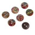 thumbnail image 4 of 2-3 del paquete 50 piezas Botones decorativos de madera impresos Costura artesanal 15mm BLESIY Botones de madera impresos, 4 of 8