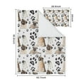 thumbnail image 5 of Pug and Footprints Duvet Cover and Pillowcase Set for Single Bedding, Bedroom Accessories for Kids Teens, 5 of 5