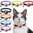 thumbnail image 2 of Kkkded Cat Collar, Air tag Cat Collar with Bell and Safety Buckle with Waterproof Airtag Holder Compatible for Cat Dog Kitten Puppy, 2 of 9