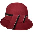thumbnail image 6 of CoCopeaunts Wool Bowler Hat Female Autumn Winter Felt Hat Hundred Take Ladies Fisherman Hat with Rhinestone Decorative Hatband, 6 of 8