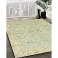 thumbnail image 2 of Ahgly Company Indoor Square Abstract Dark Khaki Green Oriental Area Rugs, 8' Square, 2 of 6