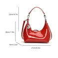 thumbnail image 2 of Womens Bag Fashion Shoulder Bag PU Leather Underarm Bag Simple Armpit Bag Aesthetic Handbags Shopping Dating Bag, 2 of 9