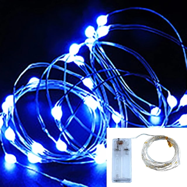Luces Led a Pilas,1M 2M 3M Mini LÁMpara Alambre de Cobre Guirnalda Cadena Luces de Navidad con Pilas para Casa Dormitorio Navidad Fiestas Boda DecoraciÓN,Devolución gratis