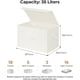 thumbnail image 2 of Cajas Almacenaje con Tapa, Paquete de 2 Cajas para Estantes, Cajas de Tela para Armario, Cajas Organizadoras con Tapa, Cajas Decorativas, Blanco, 2 of 4