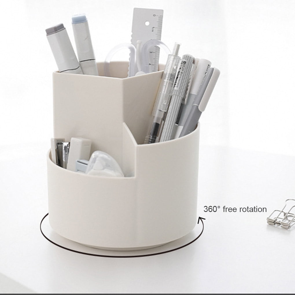 ROBOTGXG Desktop Storage Organizer 360 Degrees Rotating 3 Grids