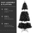 Free Shipping! Best Choice Products 6ft Artificial Full Black Christmas