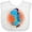 AA-White, variant on Inktastic Skateboard Dinosaur for Boys Boys Baby Bib