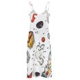 thumbnail image 6 of Color Wave Point Geometry Women's Summer Dresses 2025 Beach Casual Sleeveless Floral Print Tank Loose Sundress, 6 of 8