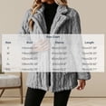 thumbnail image 3 of Enjoytime Fall Winter Fleece Jacket Women Notch Lapel Button Down Long Sleeve Coat Casual Warm Fuzzy Outerwear with Pocket, 3 of 7