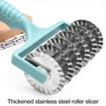 thumbnail image 6 of Hariumiu Pastry Roller Cutter Non-slip Long Handle Cozy Grip Stainless Steel Roller Blade Slicing Bakery Tool Pancake Wheel Divider Pizza Cake Slicer Kitchen Gadget-Green, 6 of 8