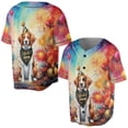 thumbnail image 3 of Hello 2025 Brittany Spaniel Celebrates Happy New Year Firework Balloon All Over Print 3D Baseball Shirt Brittany Dog Lover Gifts Idea Softball Sport - 02024, 3 of 6