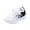 White, variant on LTTVQM Toddler Sneakers Wide Toe Box Orthopedic Athletic Running Shoes Breathable Mesh Lightweight Breathable Non-Slip Lace Up School Walking Footwear with Adjustable Snap Pink 9 Toddler