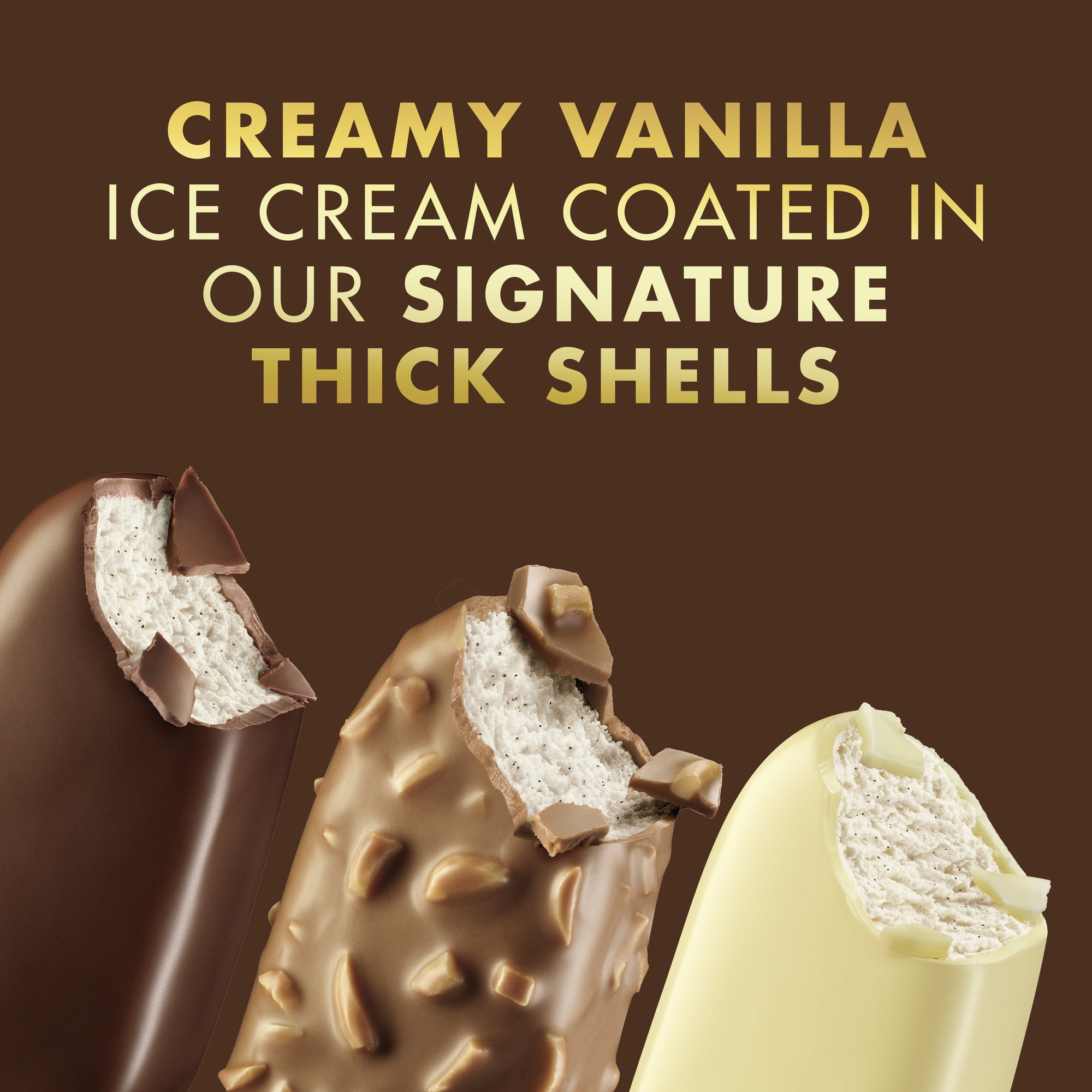 Magnum Mini Creamy Ice Cream Bars Classic Almond White Kosher Milk, 6 Count