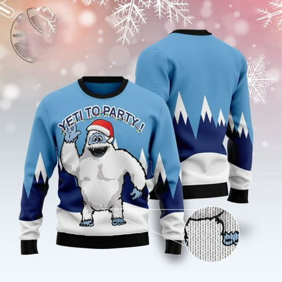 Bigfoot Party Ugly Christmas Sweater, Christmas Sweater, Ugly Sweater, Funny Xmas Sweaters