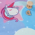 thumbnail image 5 of Superior Unicorn Non-Slip Washable Indoor Play Rug, 5' x 7' 6", Turquoise, 5 of 10